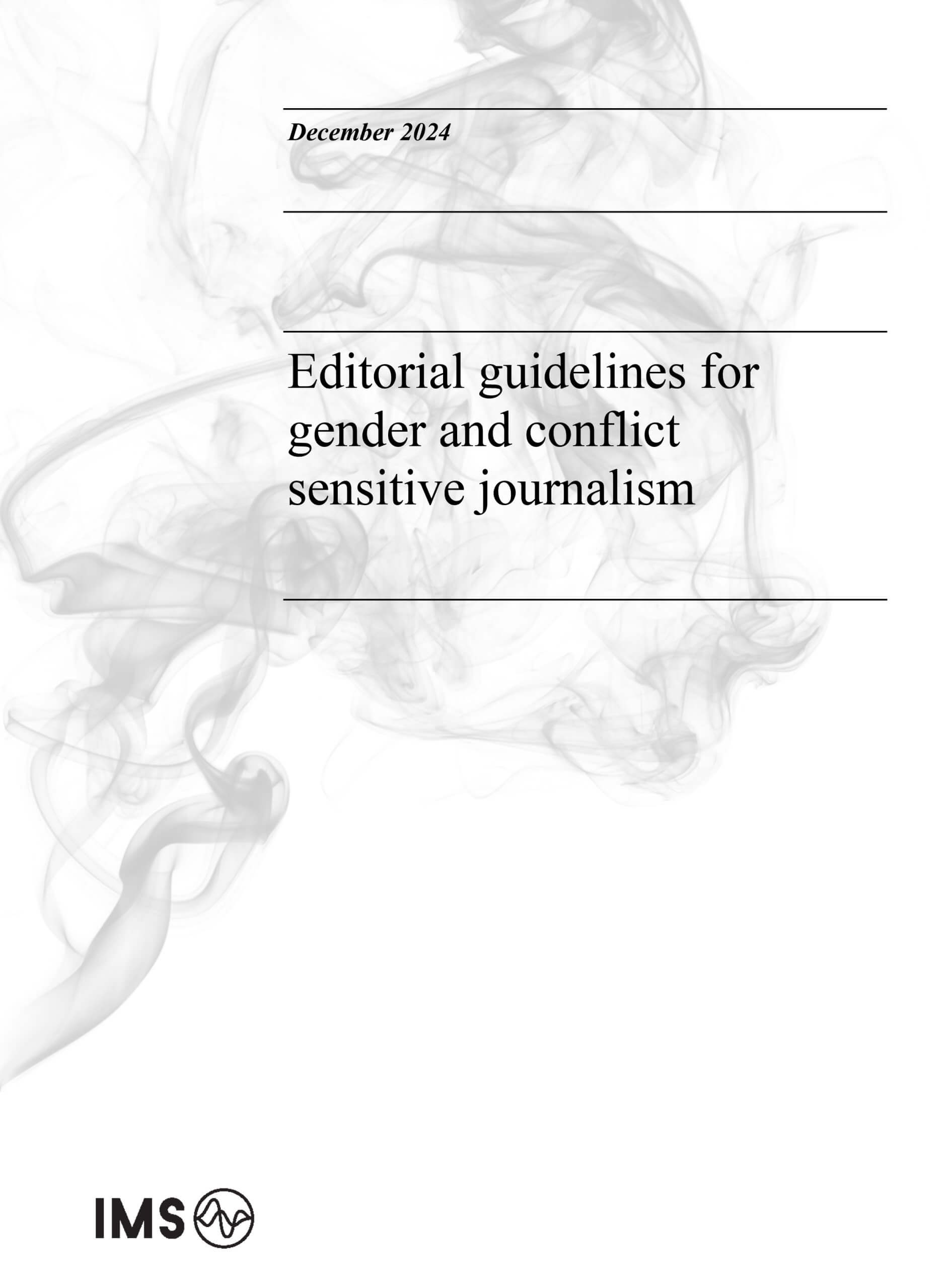 Editorial guidelines for gender and conflict sensitive journalism